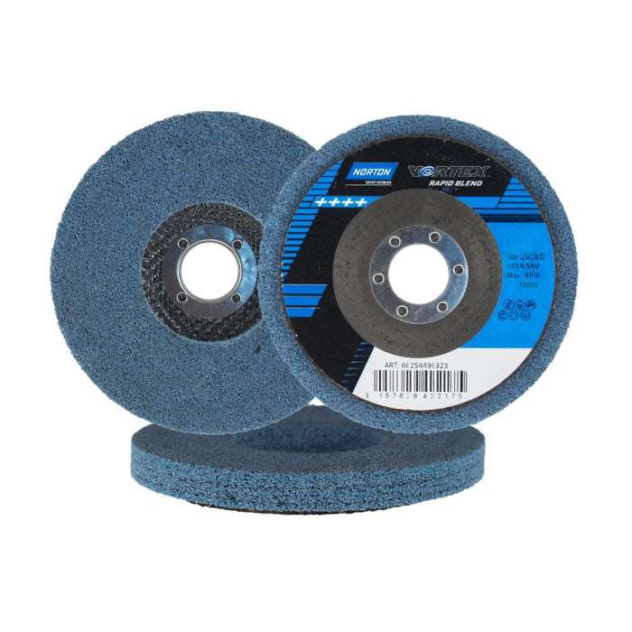 Disco abrasivo in Nylon Vortex Rapid Blend 115/125 mm - Norton