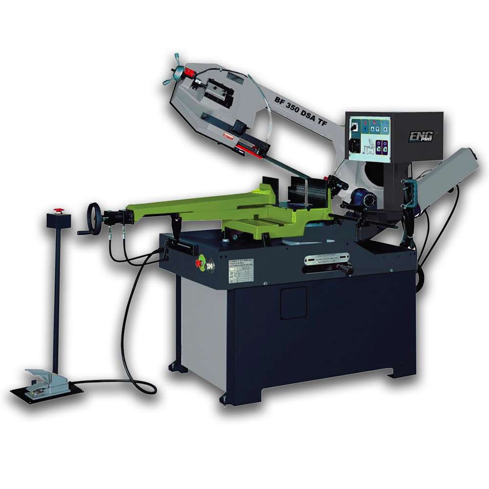 Segatrice a nastro semi-automatica apertura morsa 350 mm BF-350-DSA TF 400V ENG PRO