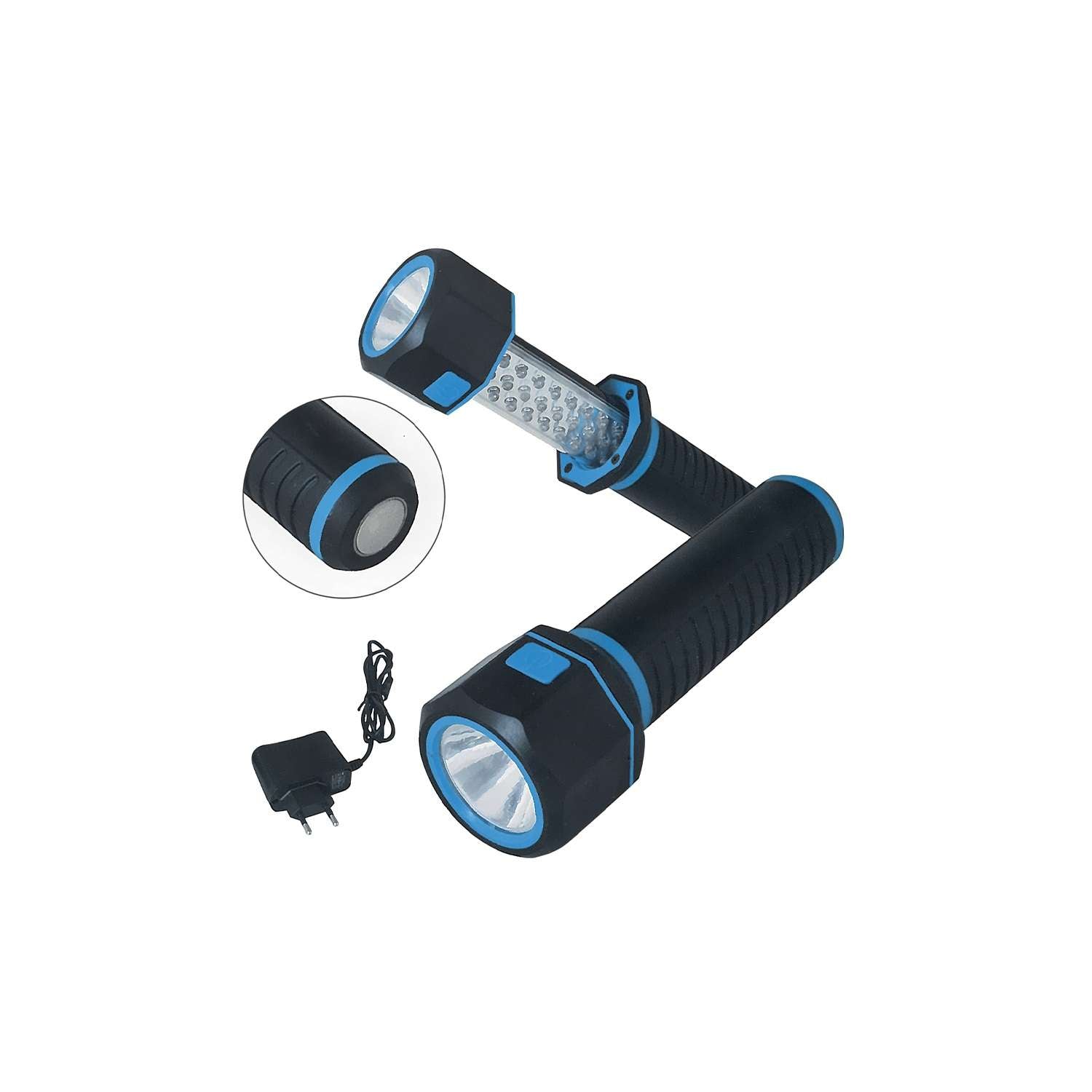 Lampada torcia da lavoro ricaricabile LED base magnetica - UM 90 LLR0