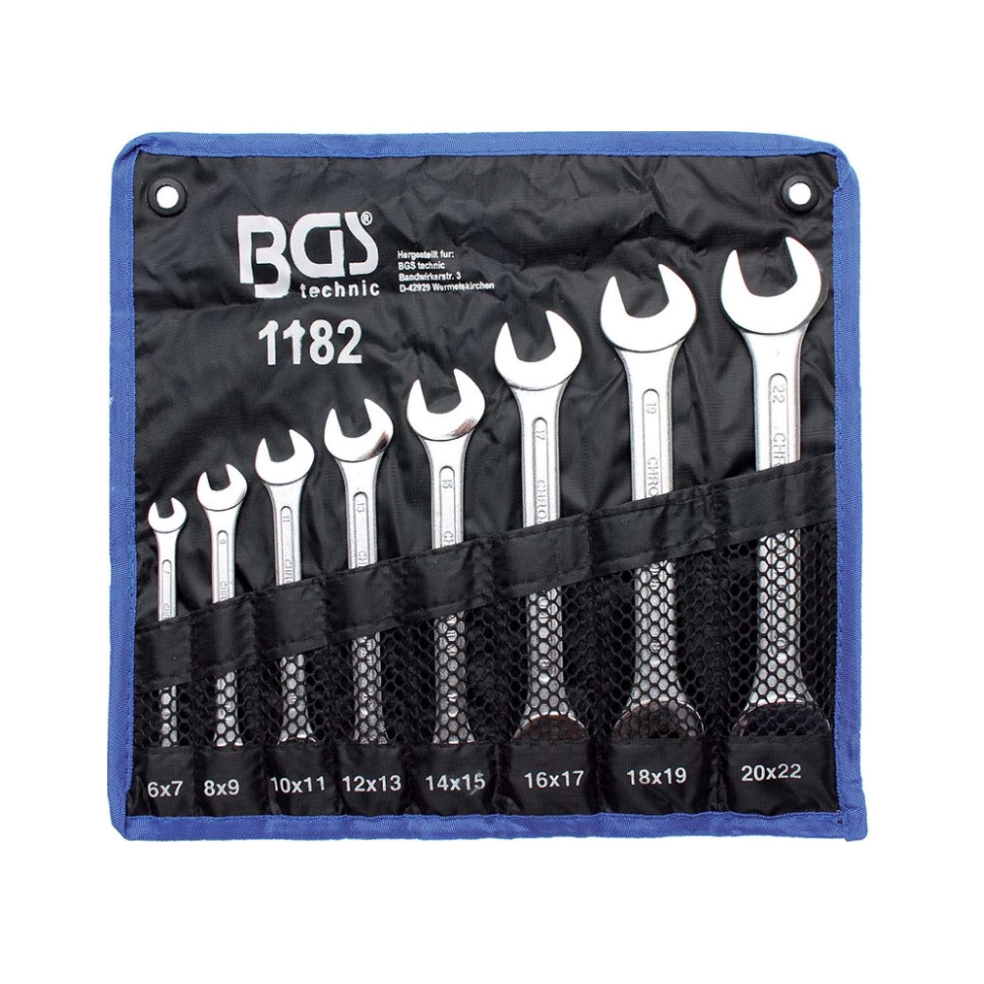 Serie 8 Chiavi a Forchetta 6-22 - Fermec BGS1182