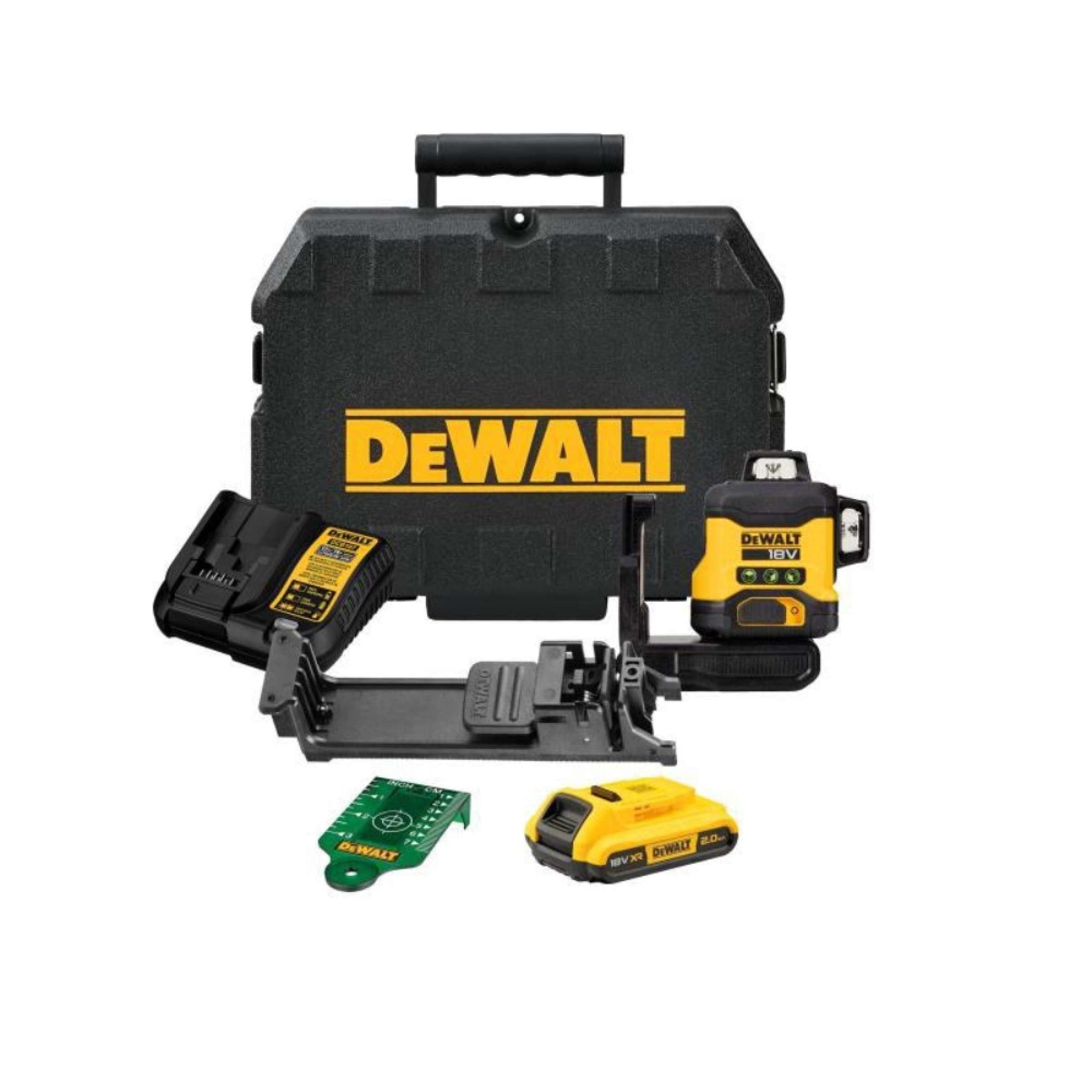 Livella laser tracciatore a batteria 18V a 3 linee 360 - Dewalt DCLE34031D1-QW