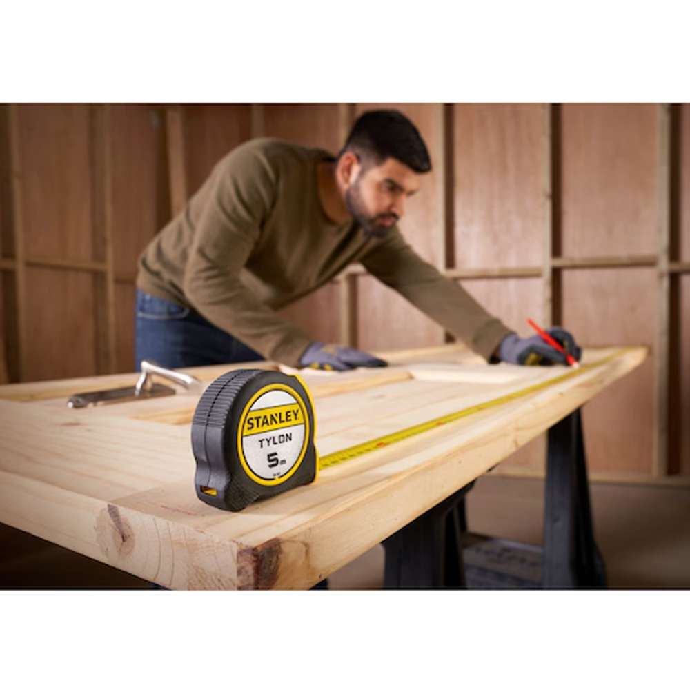 Flessometro Tylon 5m con blocco Stanley 30-697