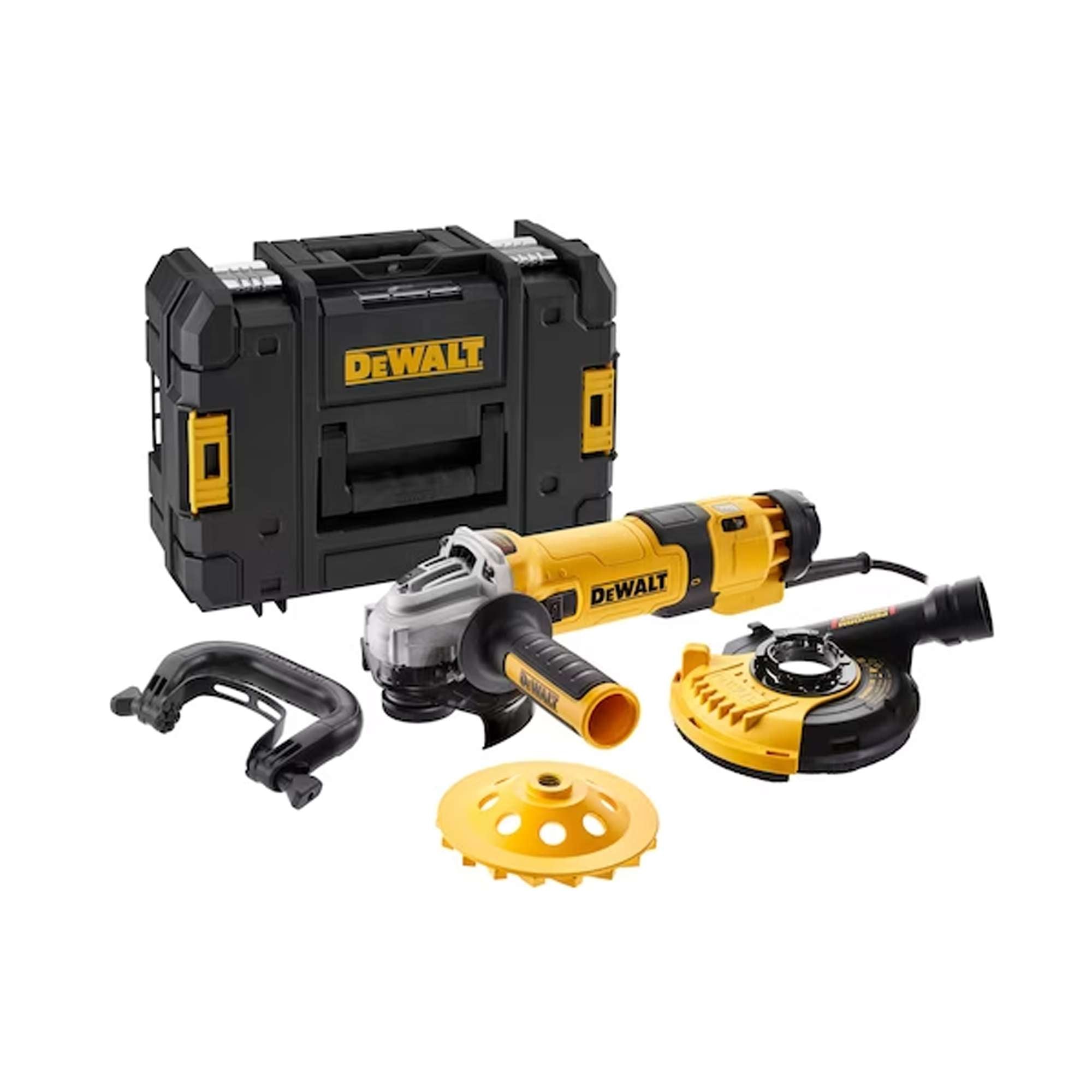 Smerigliatrice DEWALT 1500w DWE4257kt-QS con cuffia e tazza