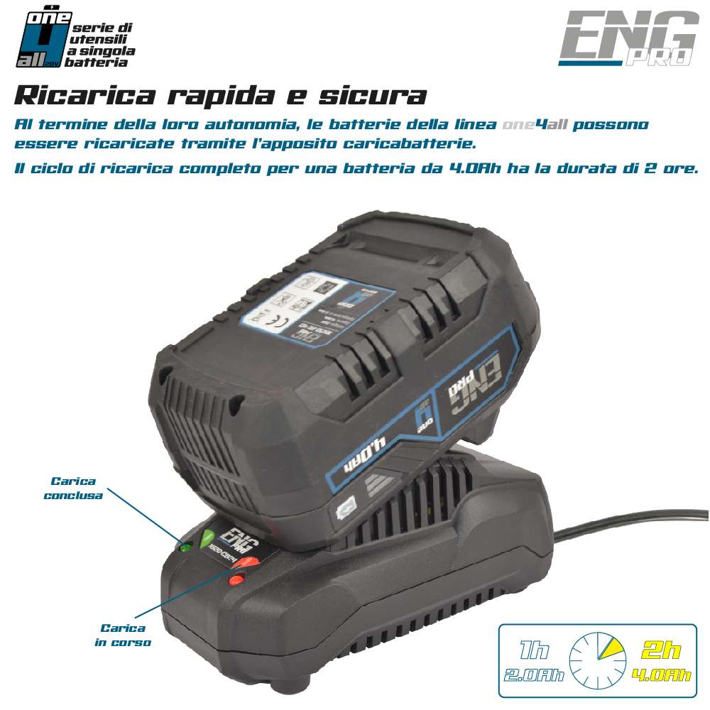 Batteria 20V 4.0 Ah ONE4ALL - ENG PRO