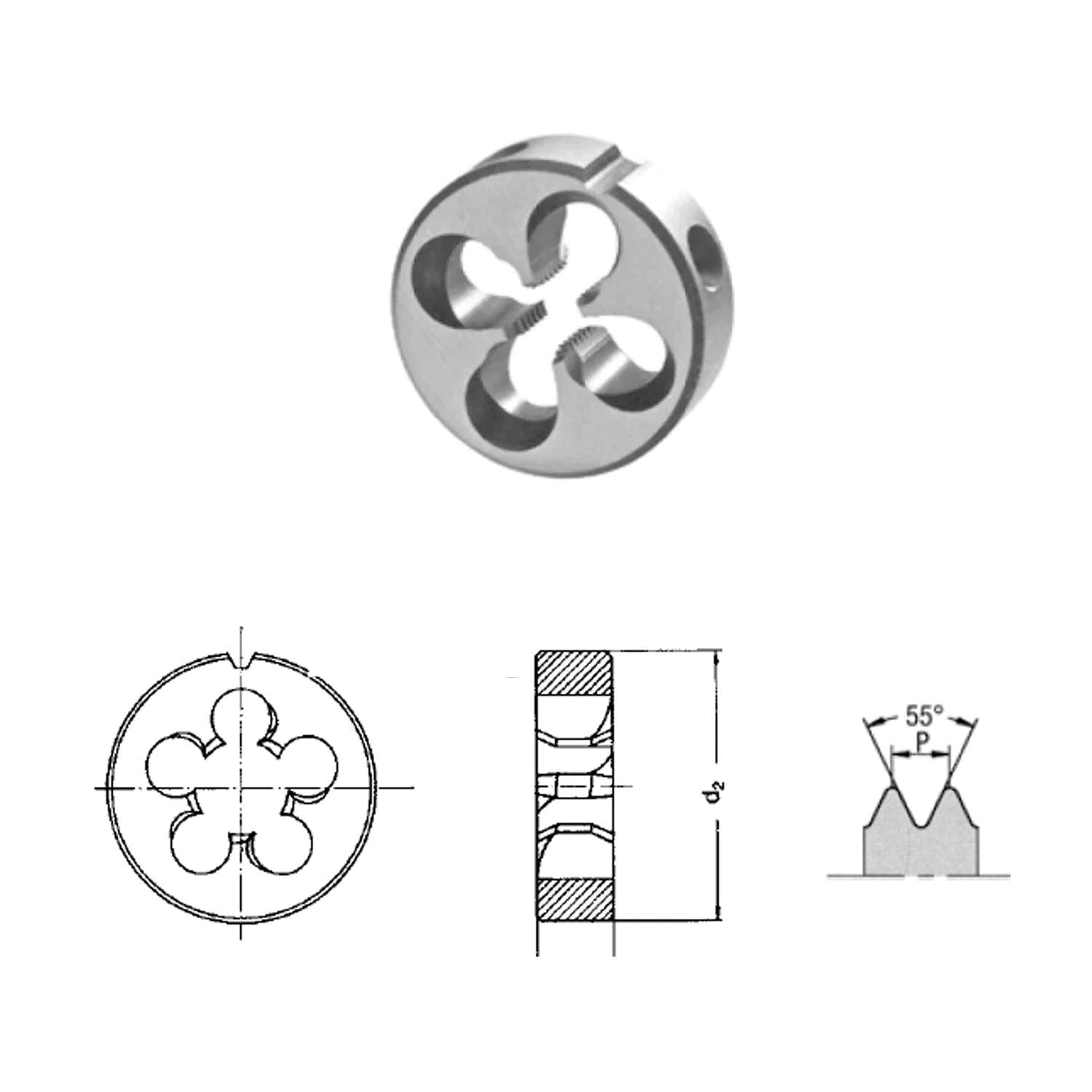 Filere per filettatura Gas cilindrica DIN ISO 228 - JBO