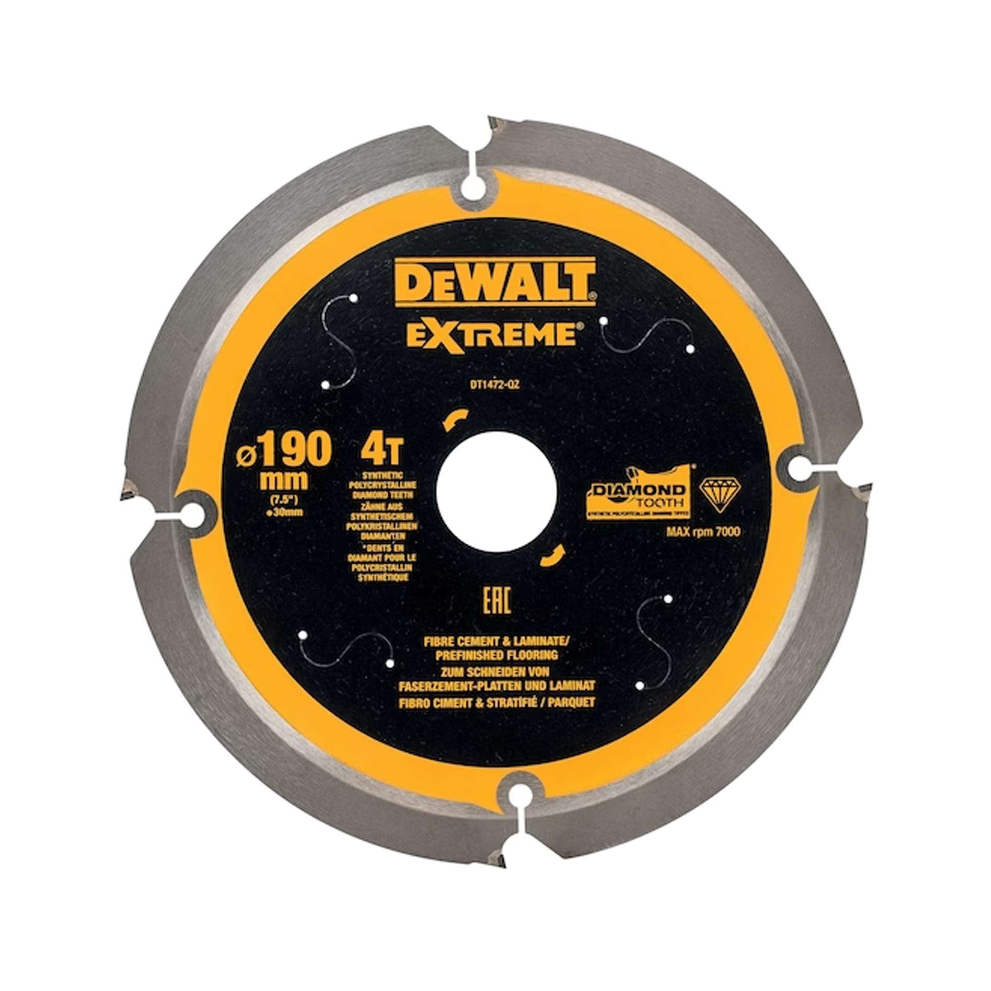 Lama DEWALT Per Fibrocemento DT1472-QZ