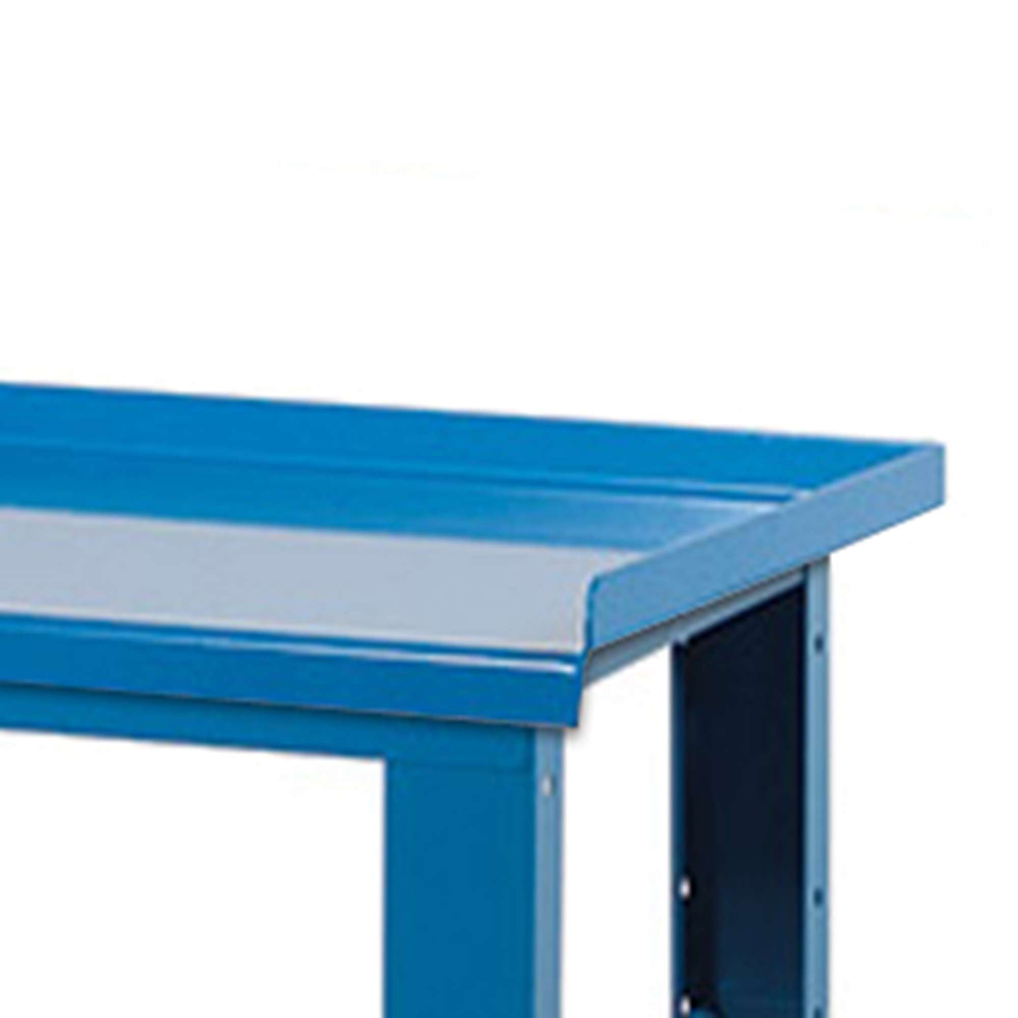 Banco da lavoro per officina 1507 x 705 x 855 H - piano in acciaio - FAMI FBG01S1500F0004 - Blu - SMONTATO