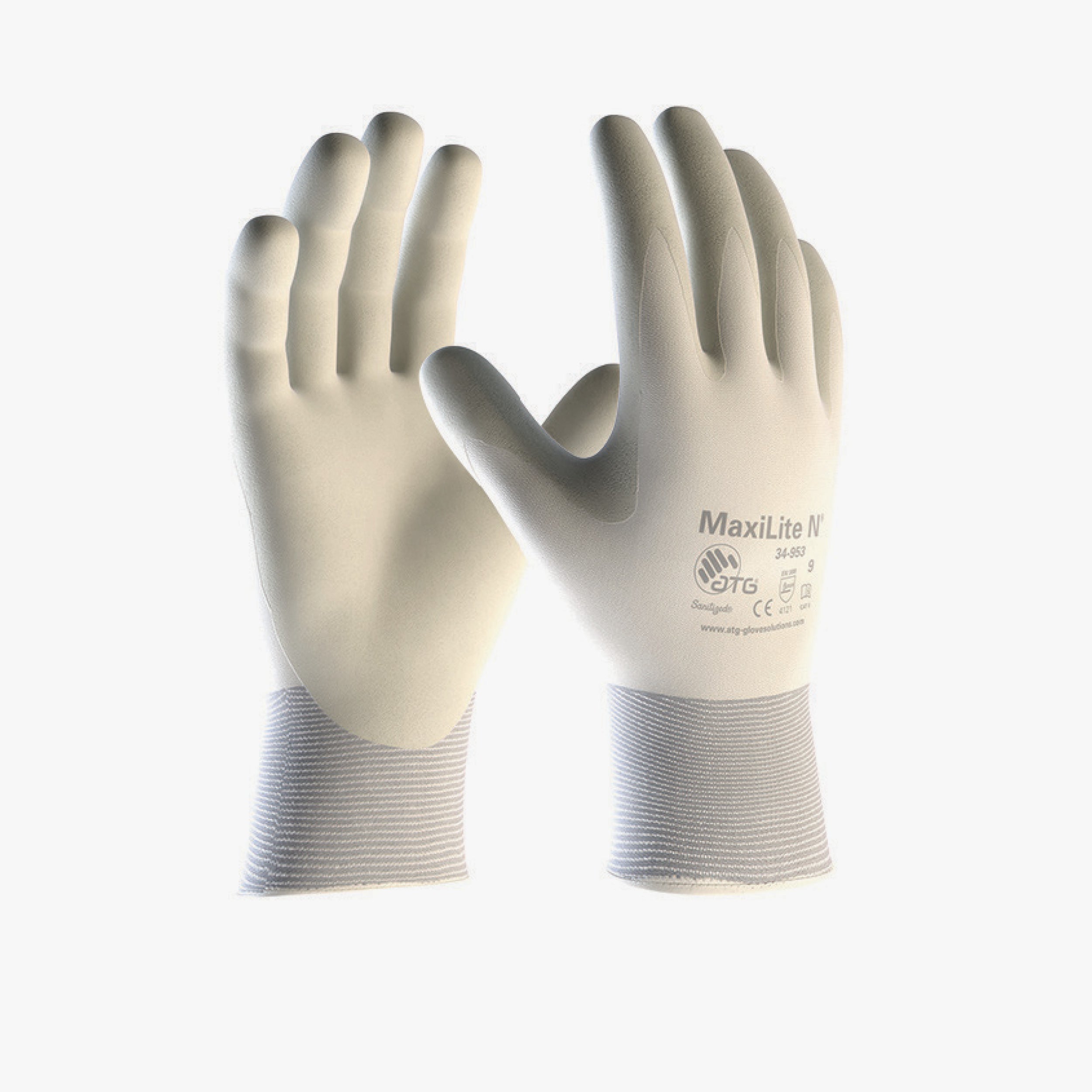 Guanti maxilite nitrile grigio dorso aerato 10 - 1pz