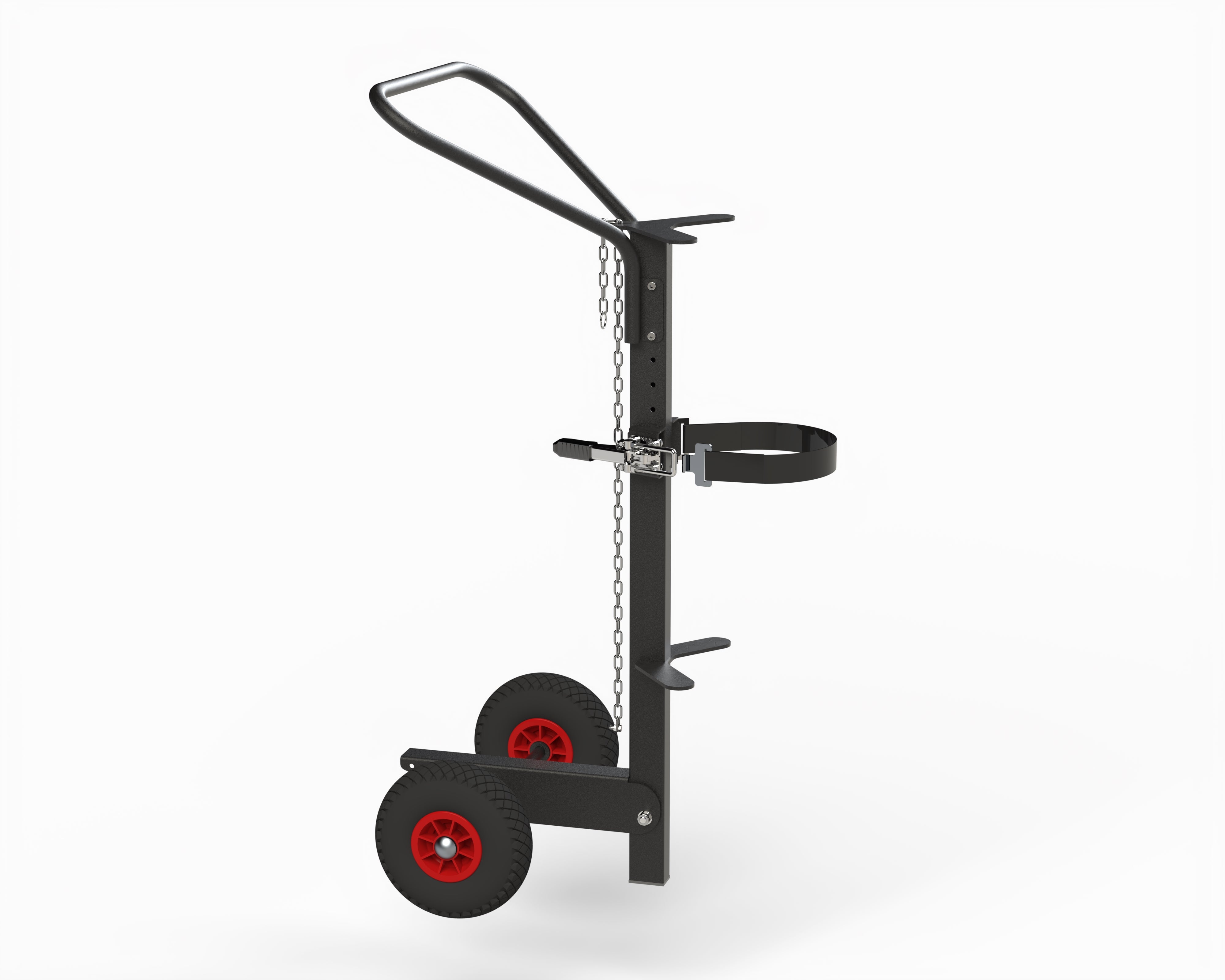 Carrello ergonomico porta bombole grigio 530x520x1200 Kongamek KM07200-ERGO