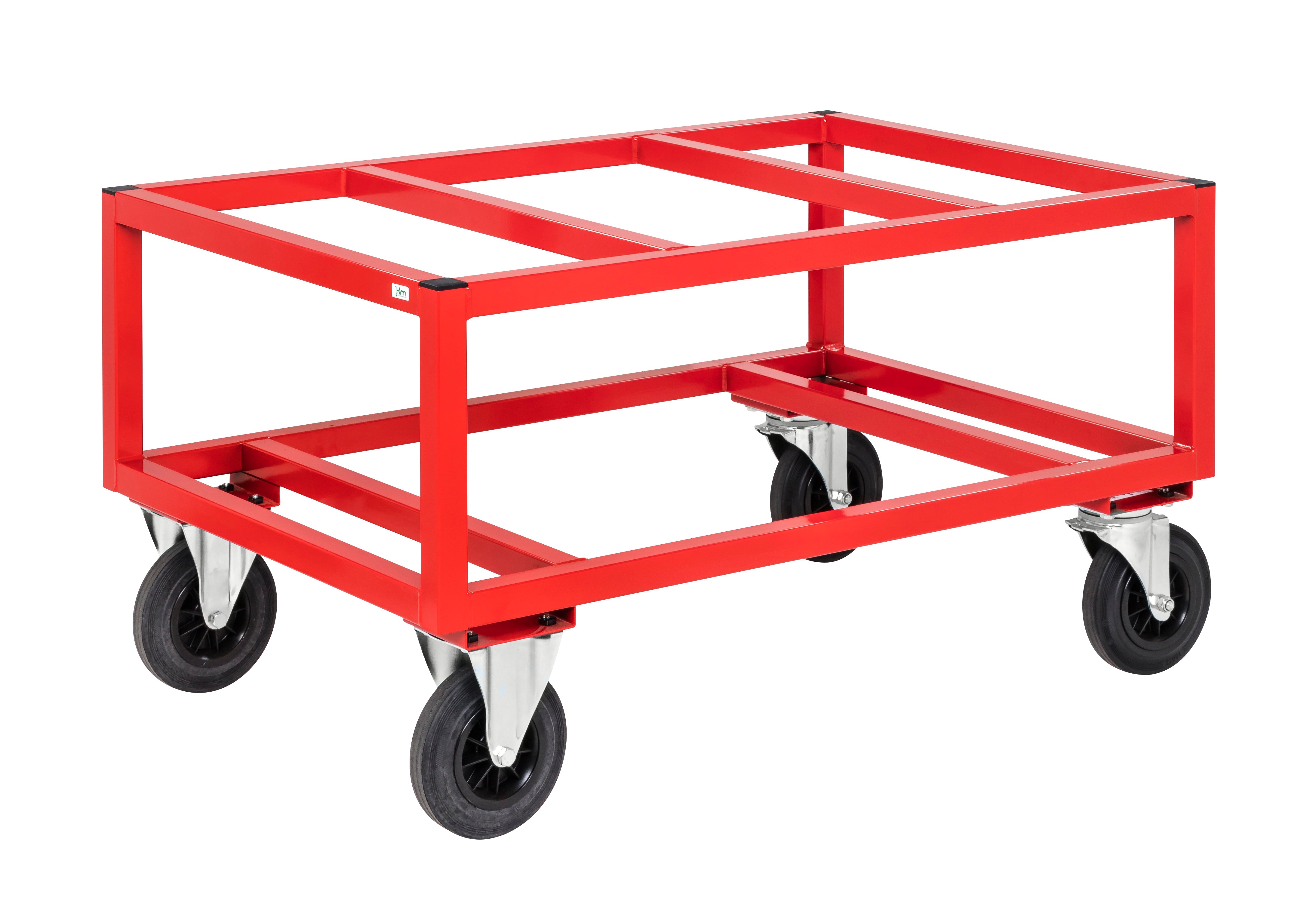 Carrello porta pallet rosso capacità 800kg, 1200x800x650 - Kongamek KM221