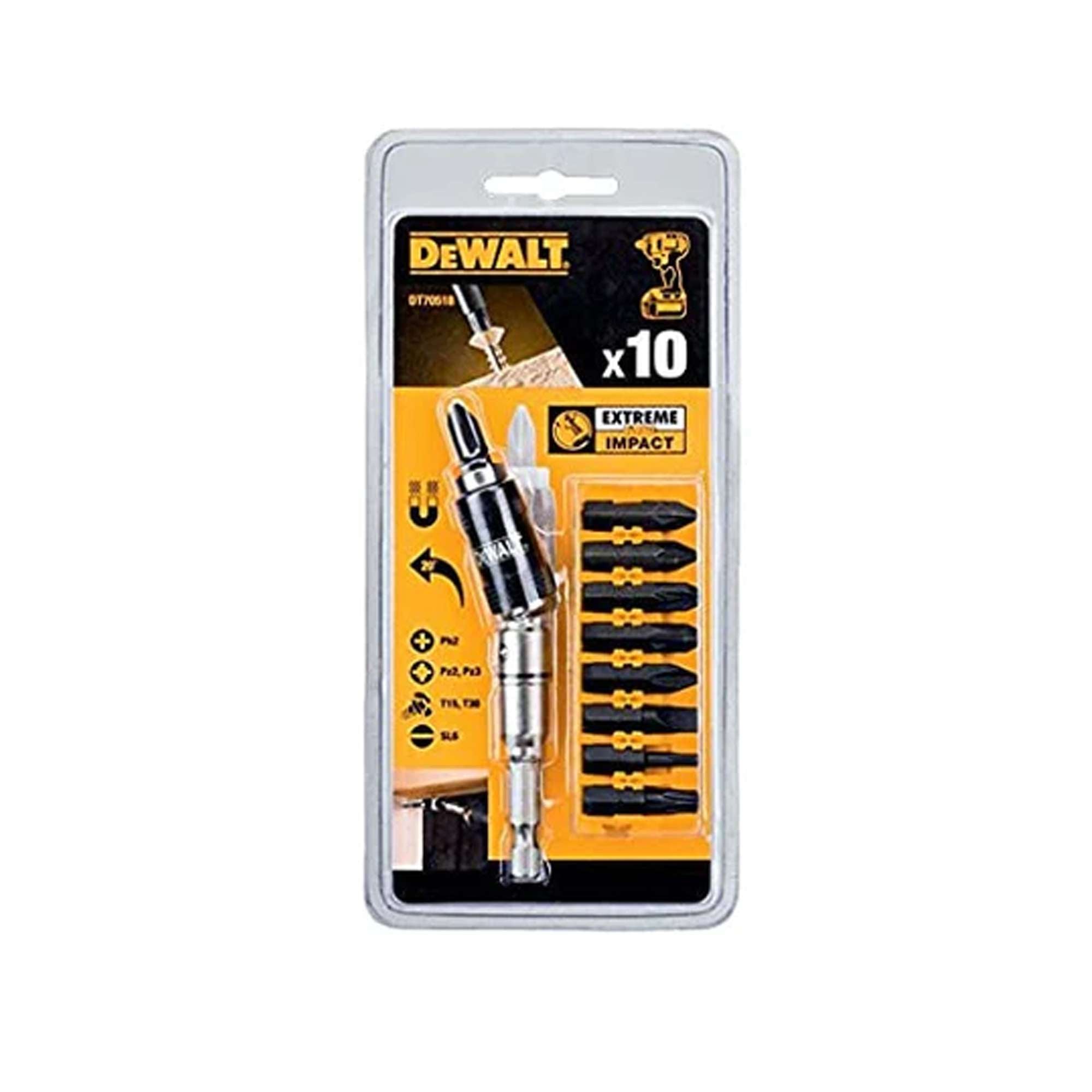 Set avvitatura DEWALT 10 pz. Dt70518-qz