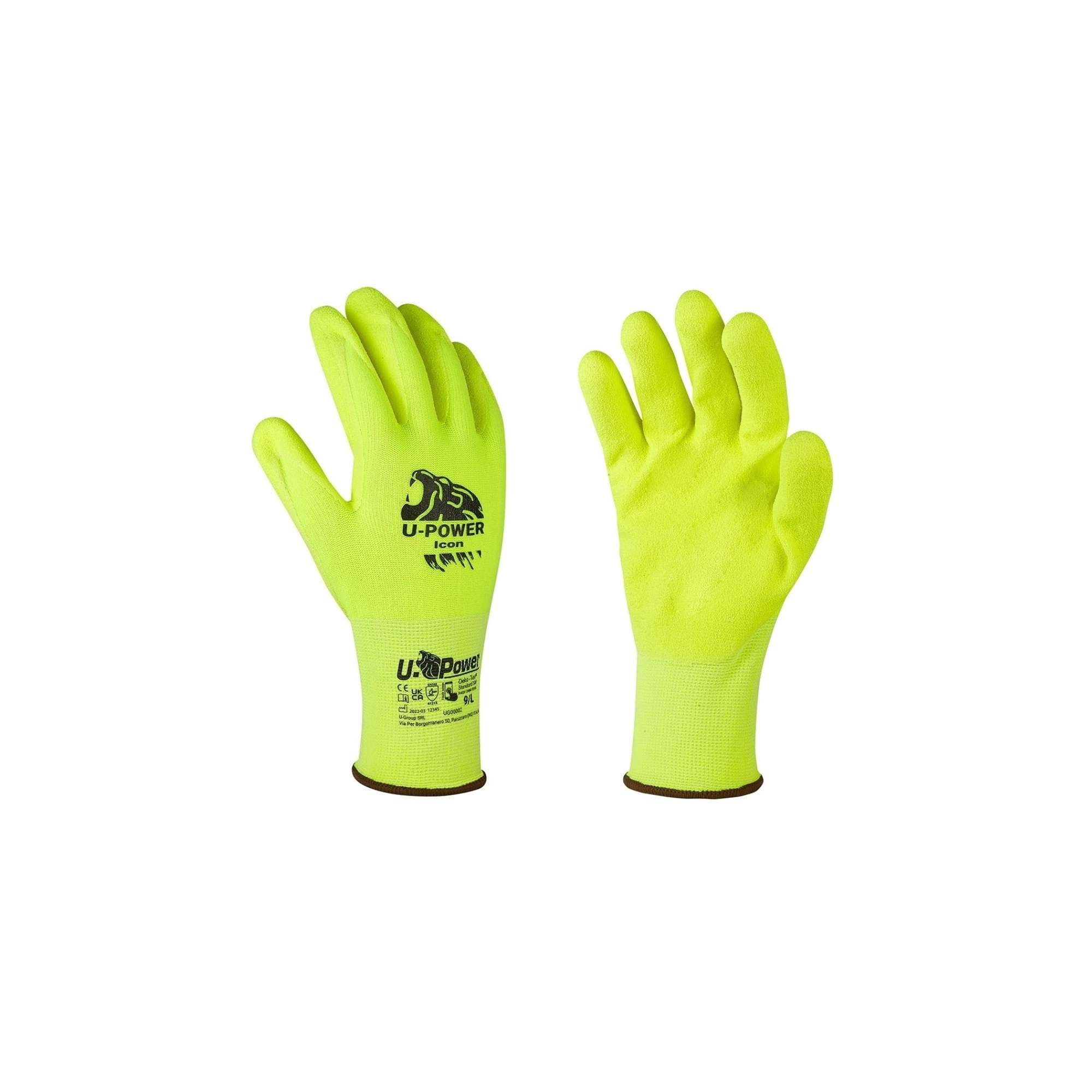 Guanti ICON Giallo fluo - U-Power UG00002