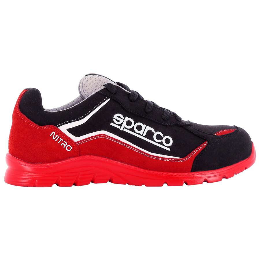 Sparco Scarpa da lavoro Antinfortunistica Unisex Rosso Nero - Nitro-S3 SRC 07522