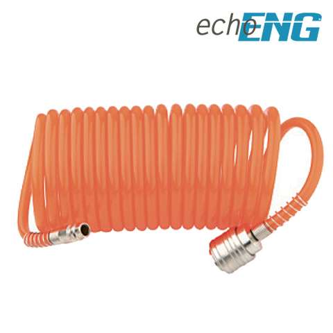 Tubo aria compressa flessibile per compressore 10 m raccordo spirale - FI 80 TS