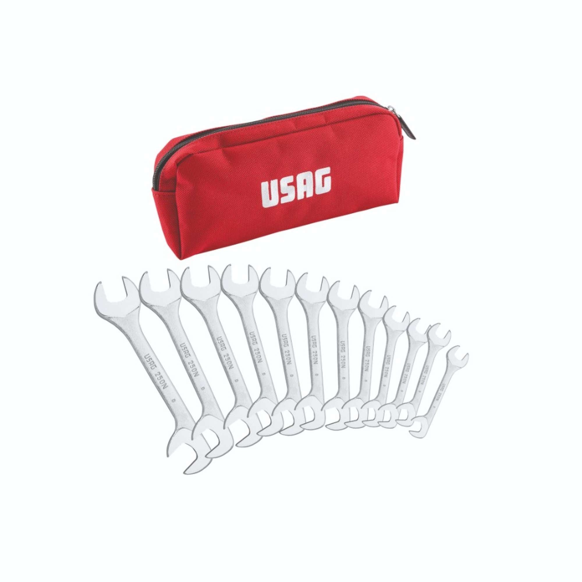 Set 12 chiavi a forchetta doppie piccole - Usag 250N/SE12 U02500386