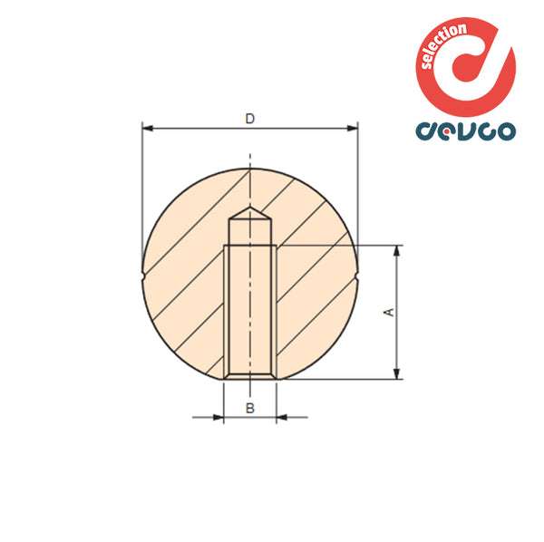 Pomolo a sfera PB/41 m8 - Gamm - 6131065