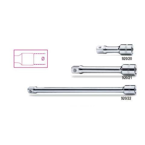 Prolunghe con attacchi quadri maschio e femmina 1/2" L.(75-125-255)mm - Beta