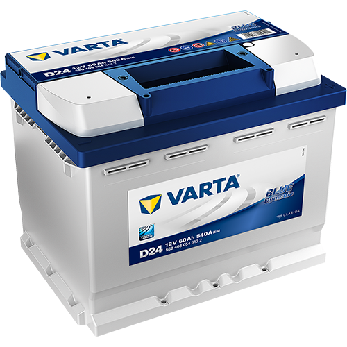 Batteria auto 12V 60Ah 540A, avviamento - Varta D24 Blue Dynamic 560408054