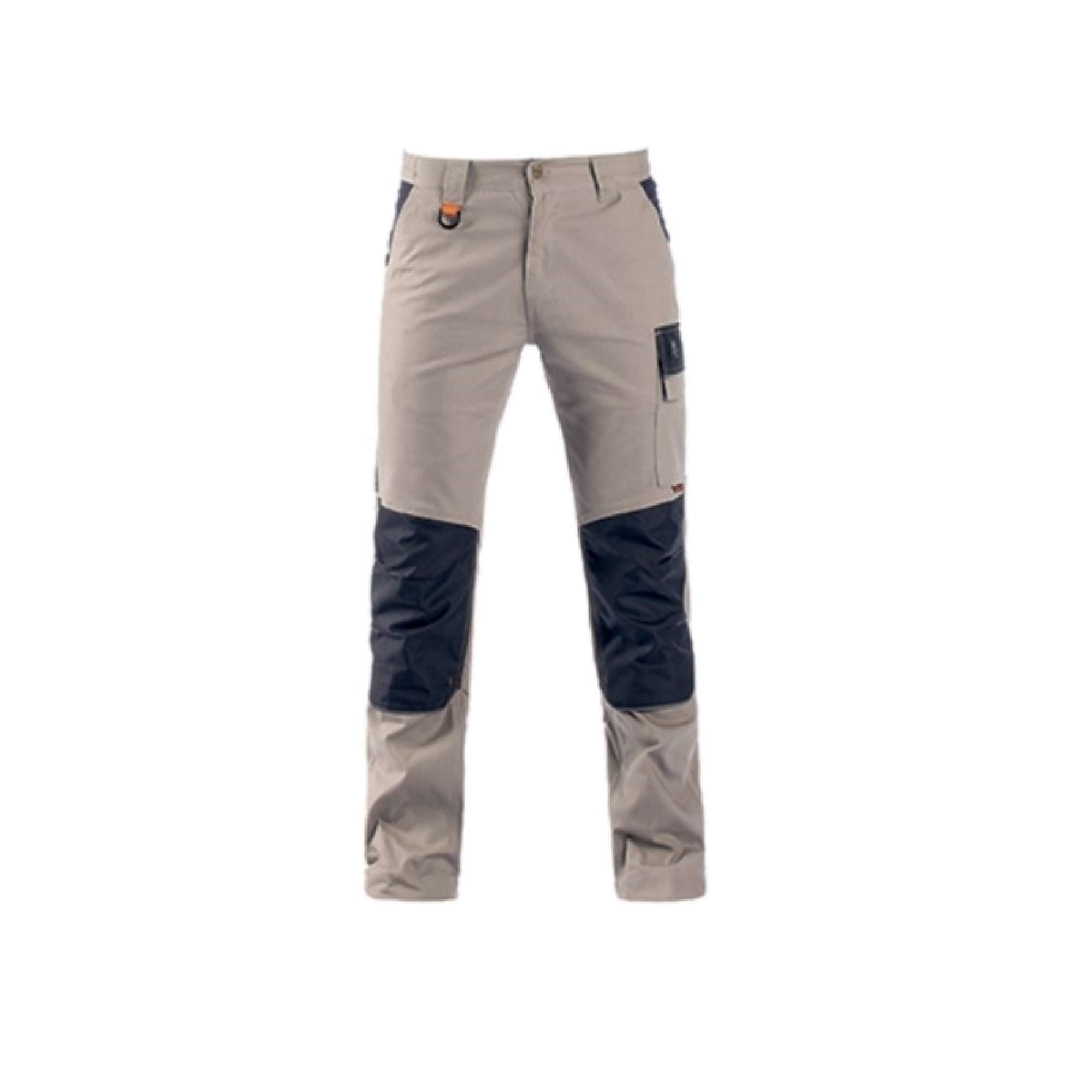 Pantalone Tenere Pro lungo elasticizzato beige/blu da lavoro - Kapriol