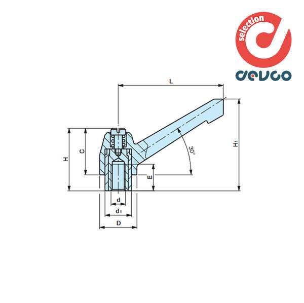 Maniglia a scatto MAB/79 m10 - Gamm - 7310010