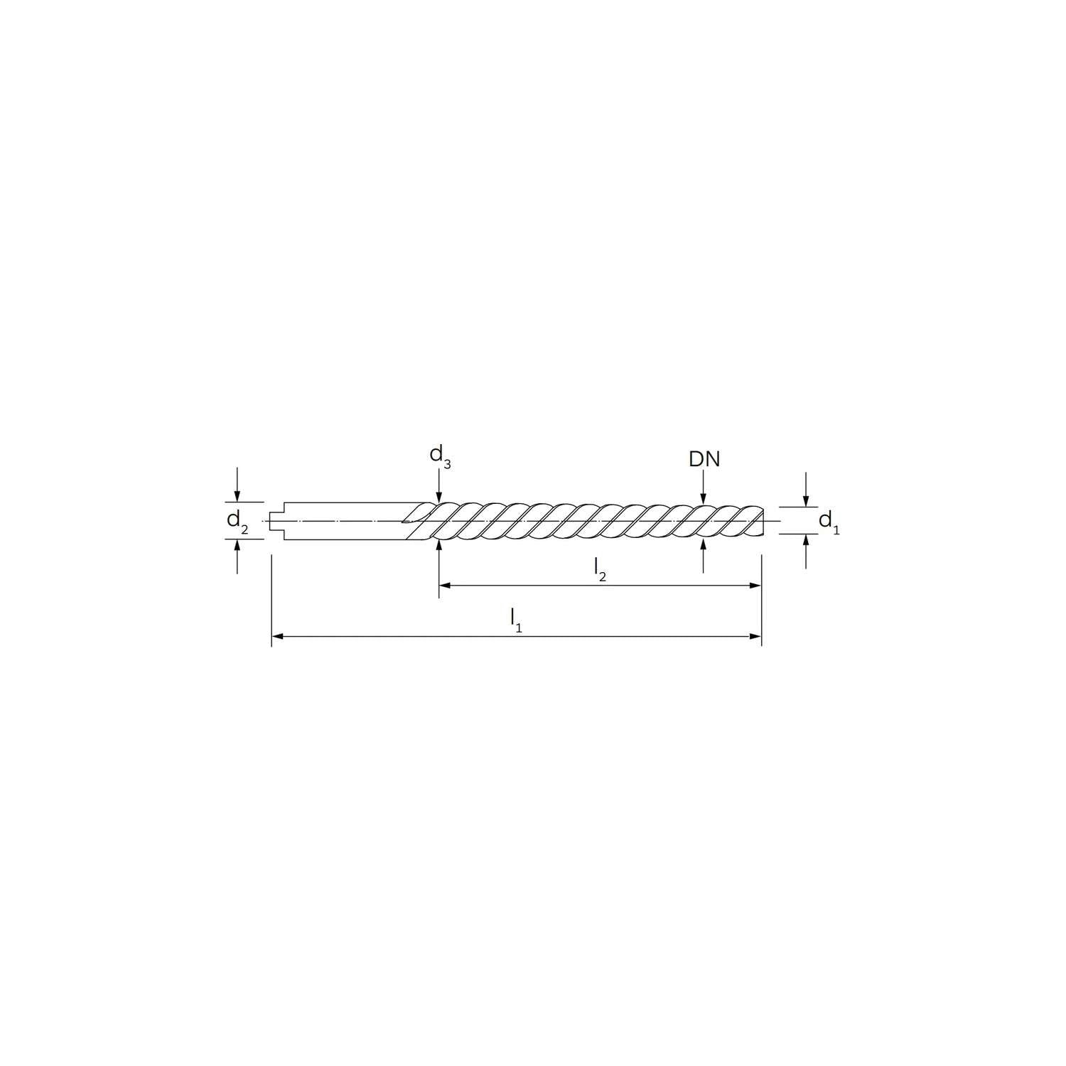 Alesatore a macchina per spine coniche taglia 45' DIN 2179 - ILIX HSS