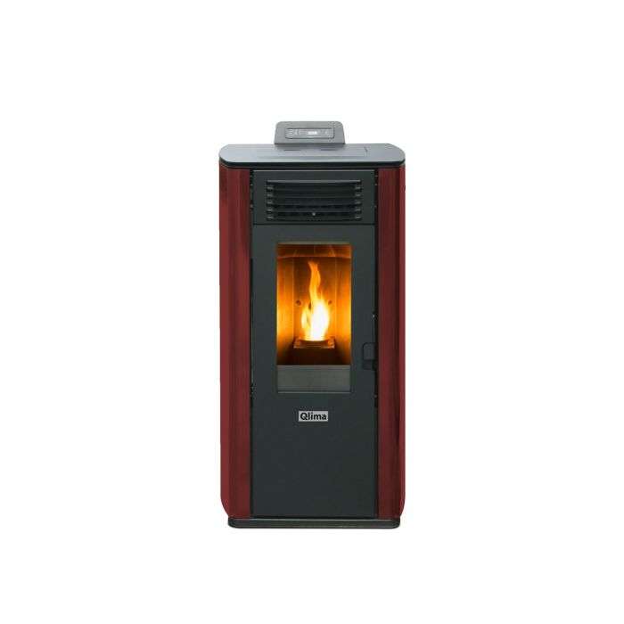 Stufa a pellet 8,24 kW in vari colori, riscaldamento casa - Qlima FIORINA 74