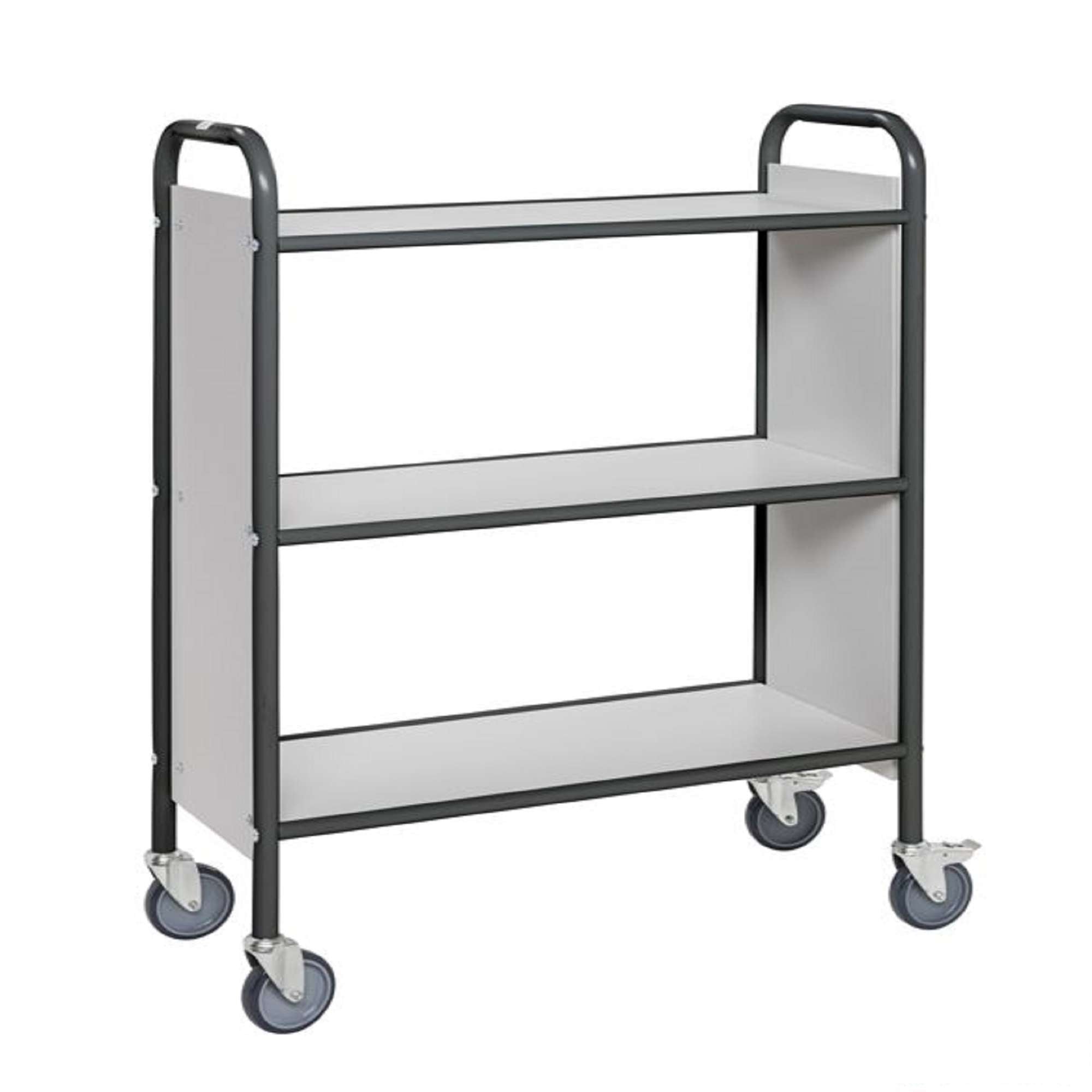 Carrello per archivio con 3 ripiani Grigio Chiaro 780x345x1115 Kongamek KM158-LG