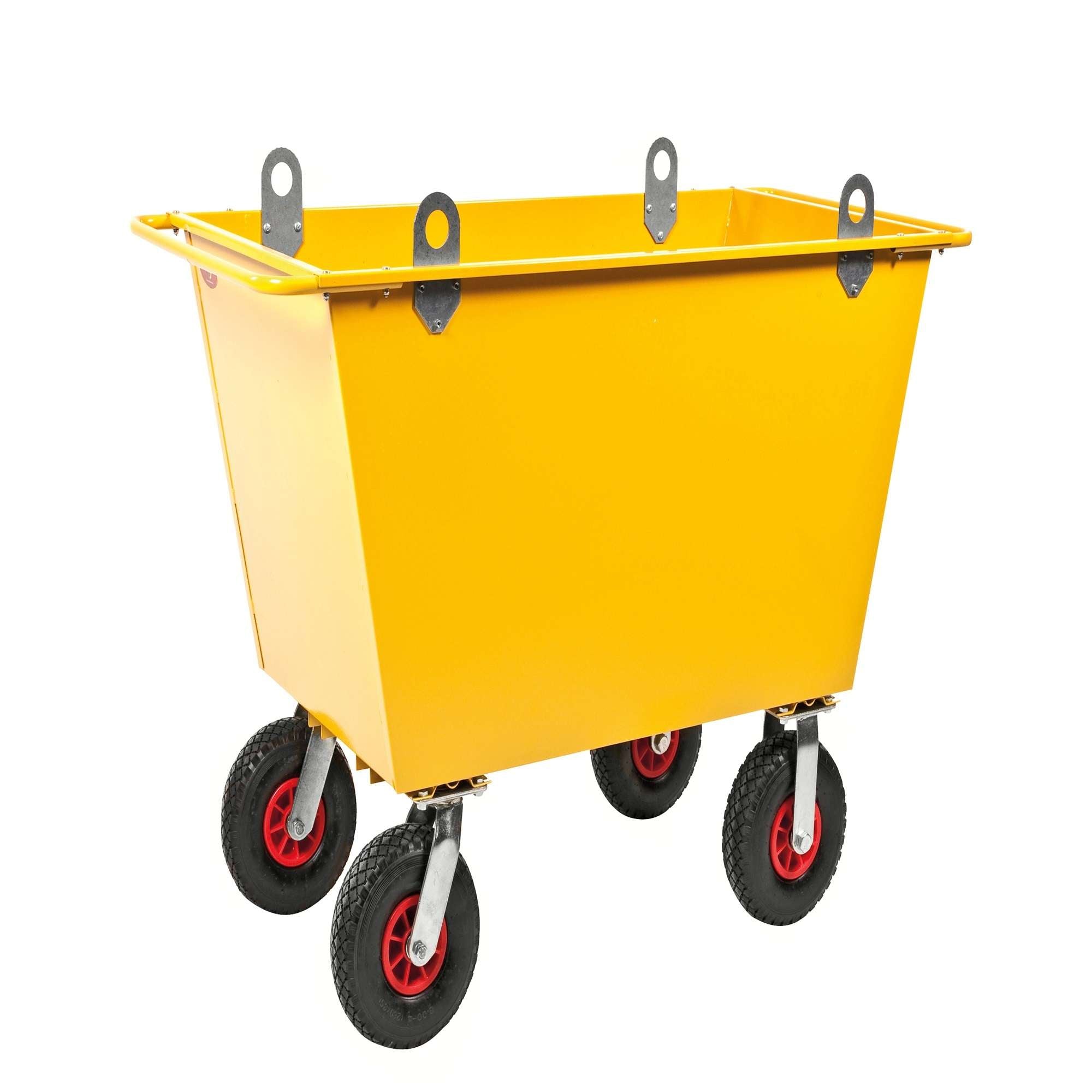 Carrello per rifiuti 200 l Carico max 400kg 1220 x 580 x 820 - Kongamek KM143075