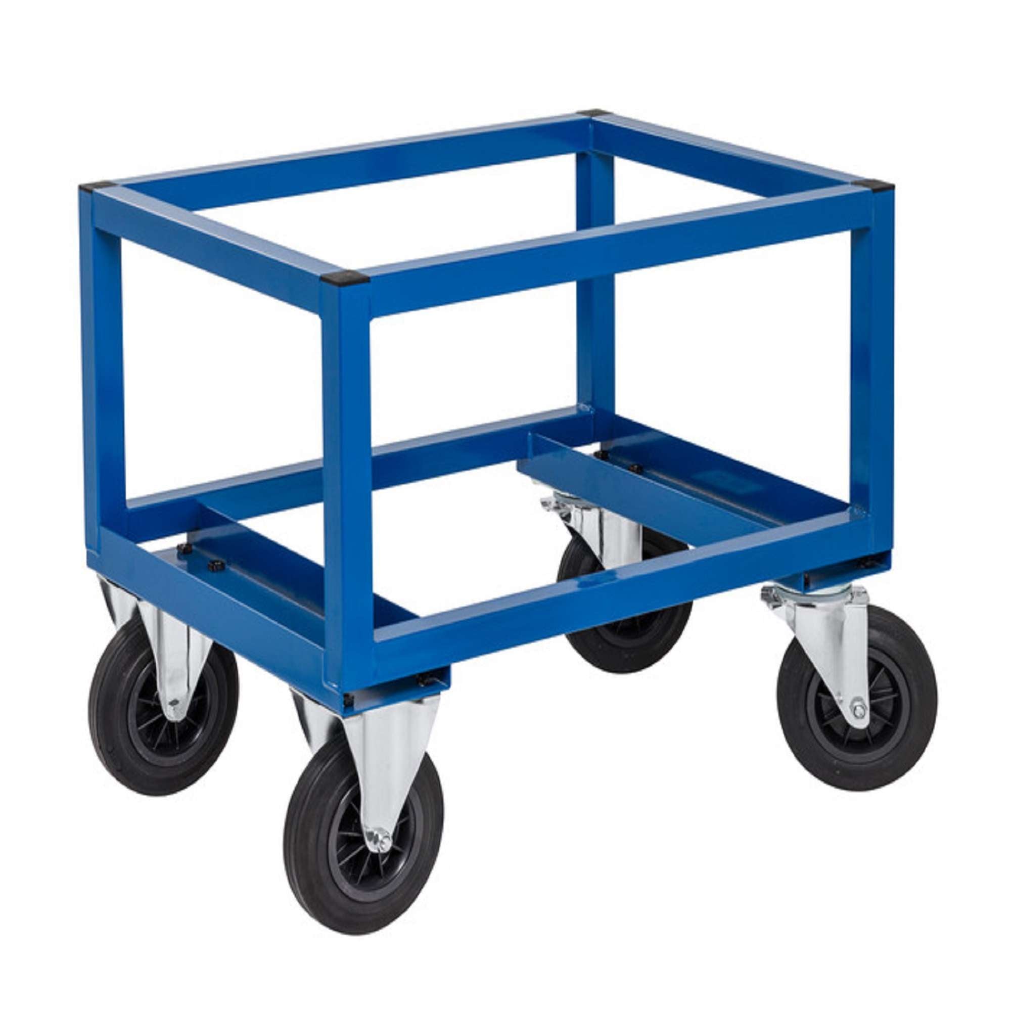 Carrello porta pallet, Blu con altezza regolabile 800x600x654 Kongamek KM221-BH