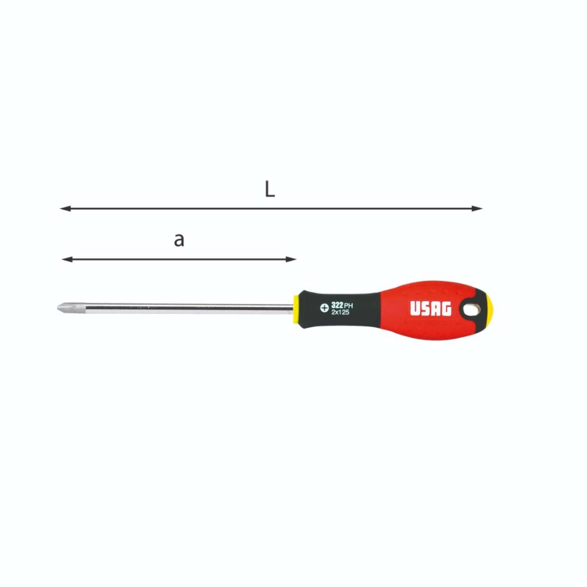 Giraviti per viti con impronta a croce Phillips 3x150mm - Usag U03220047 322 PH