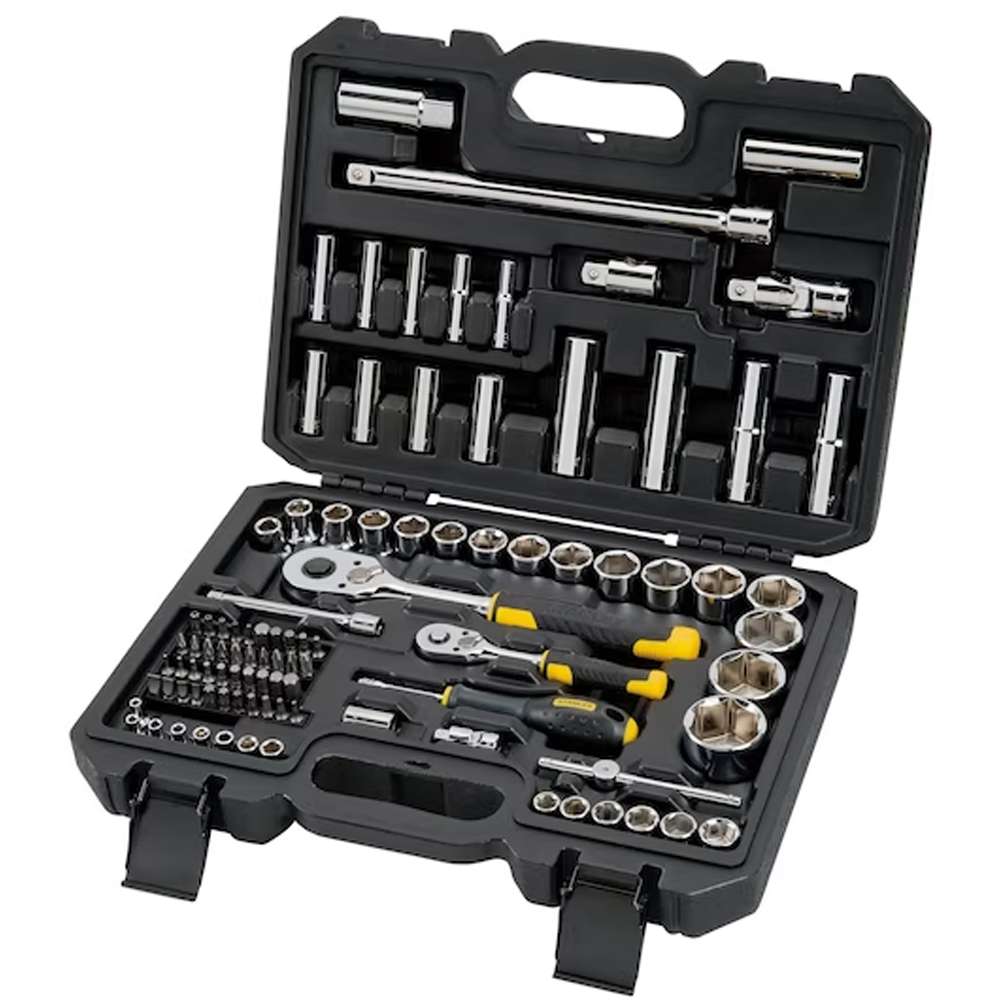 Set Chiavi a Bussola 96 Pz Stanley  Attacchi 1/4" + 1/2" STMT17379-1
