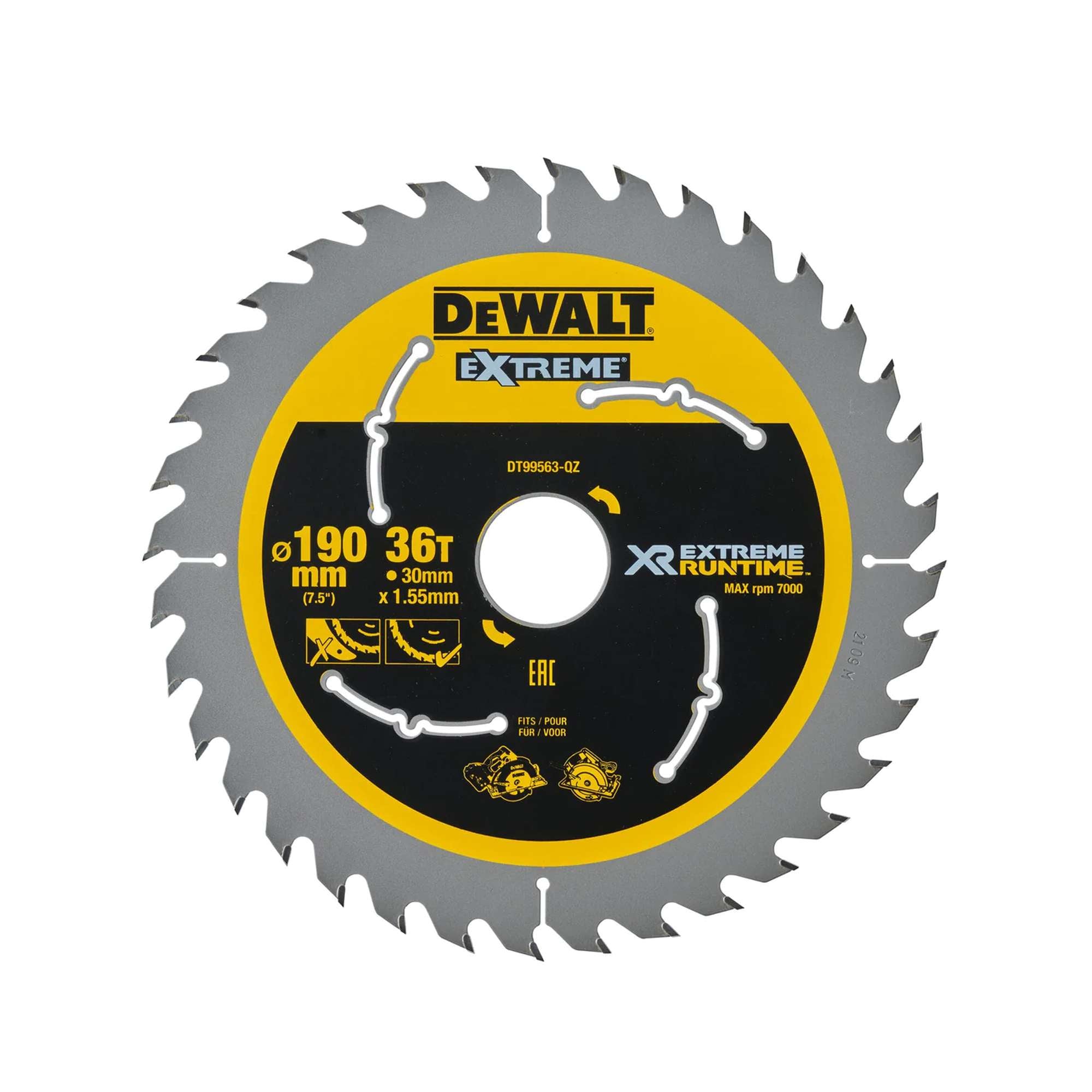 Lama per sega circolare XR EXTREME Runtime DEWALT DT99563-QZ