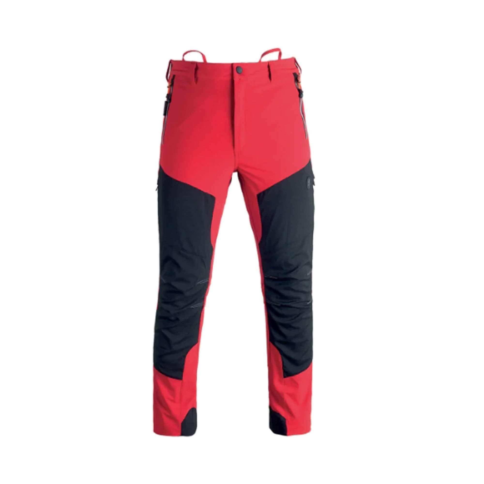 Pantaloni da lavoro, tessuto elasticizzato e water repellent, Rosso Kapriol Tech