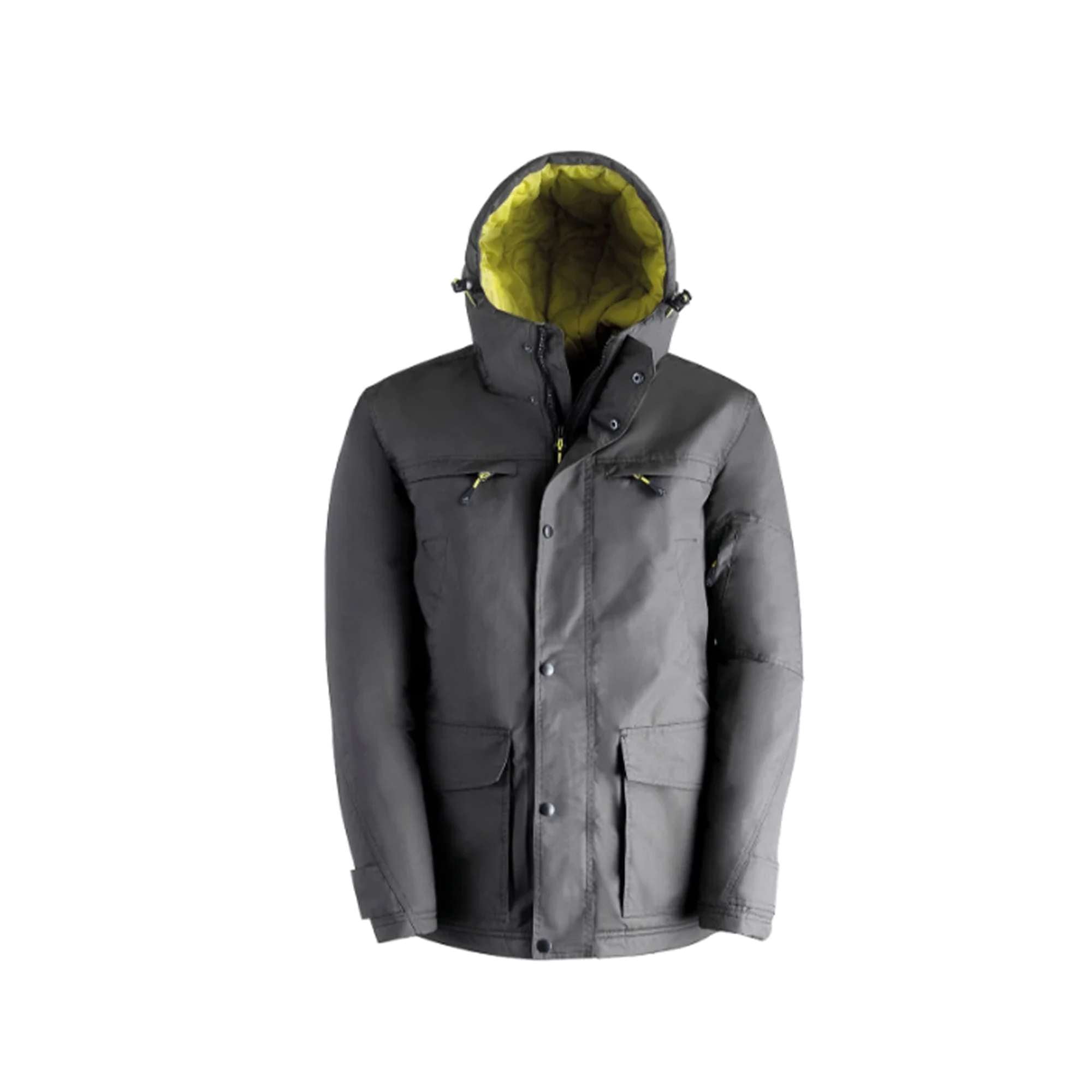 Parka, Grigio con cappuccio regolabile - Kapriol Slick