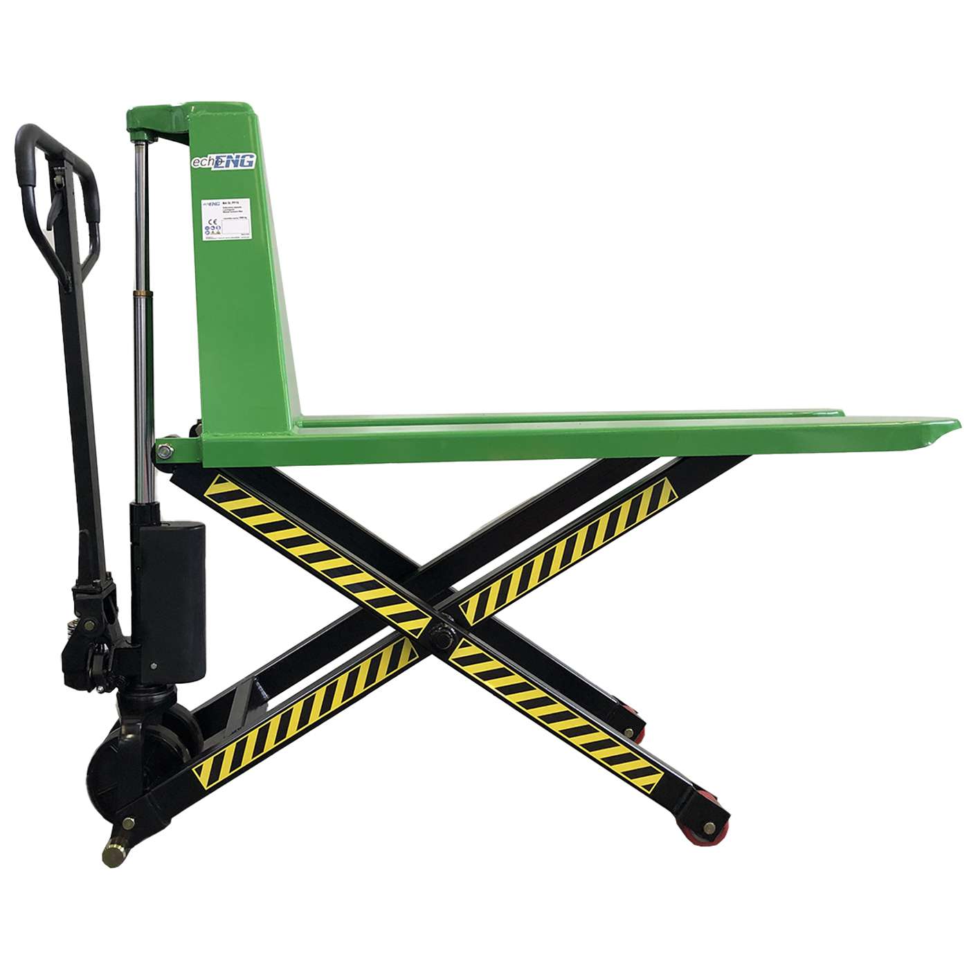 Transpallet idraulico a pantografo per pallet 1000Kg H 800 mm ENG PRO MA SL PP10