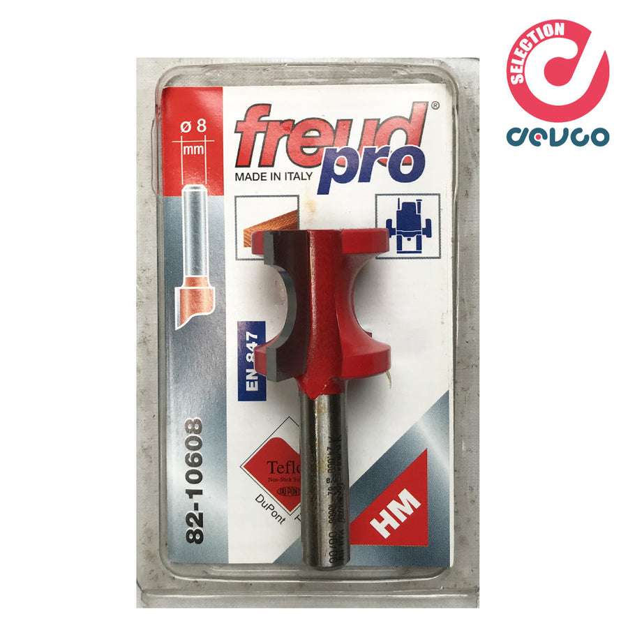 Fresa 2 taglienti per legno diametro 8  Freud - 82-10608