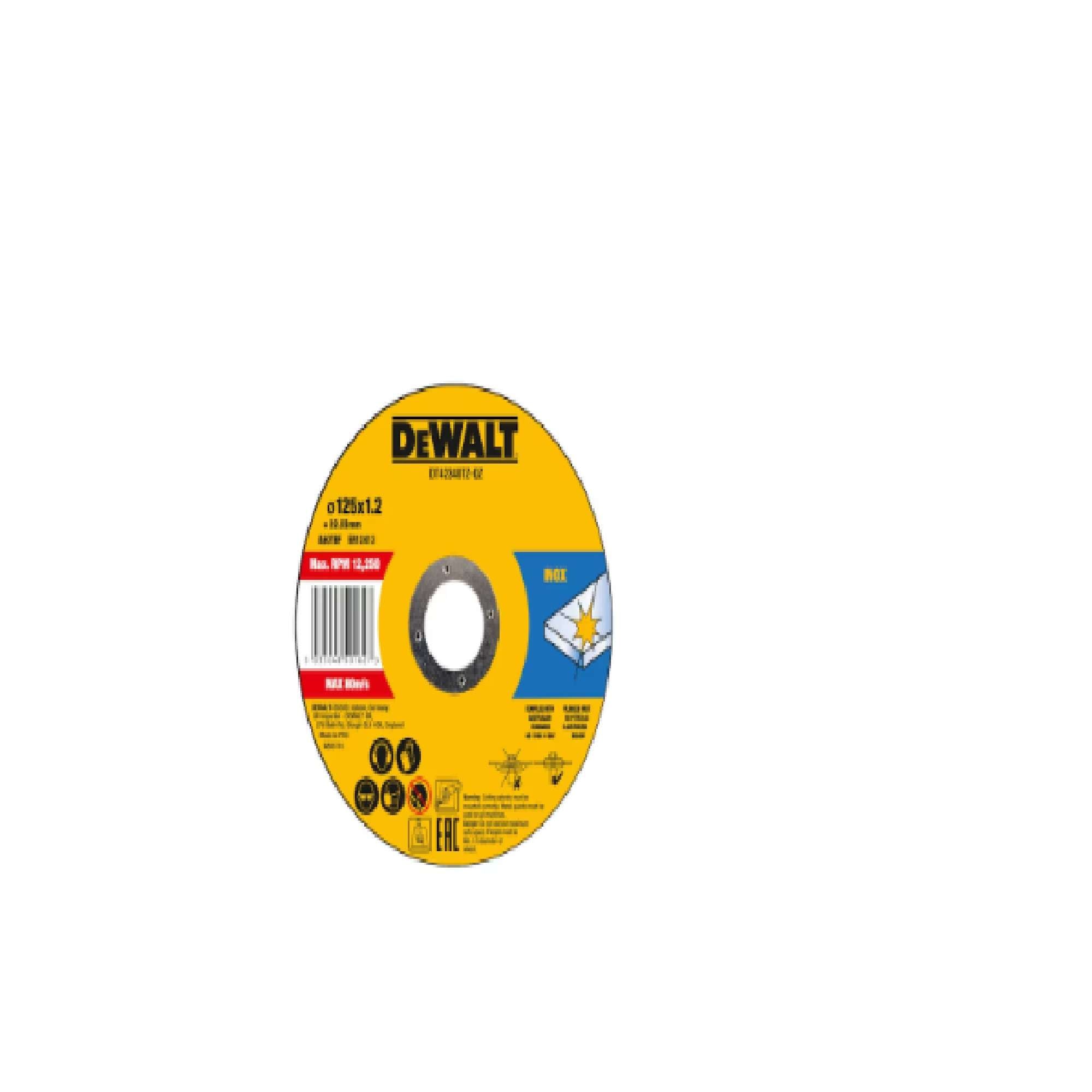 Set 10 dischi abrasivi standard 125mm - Dewalt DT42340TZ-QZ